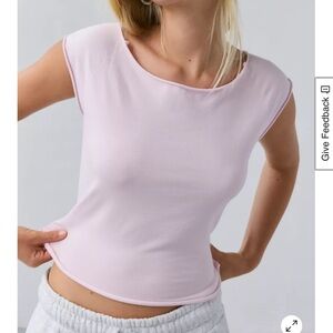 Urban Outfitters Pink off the shoulder top